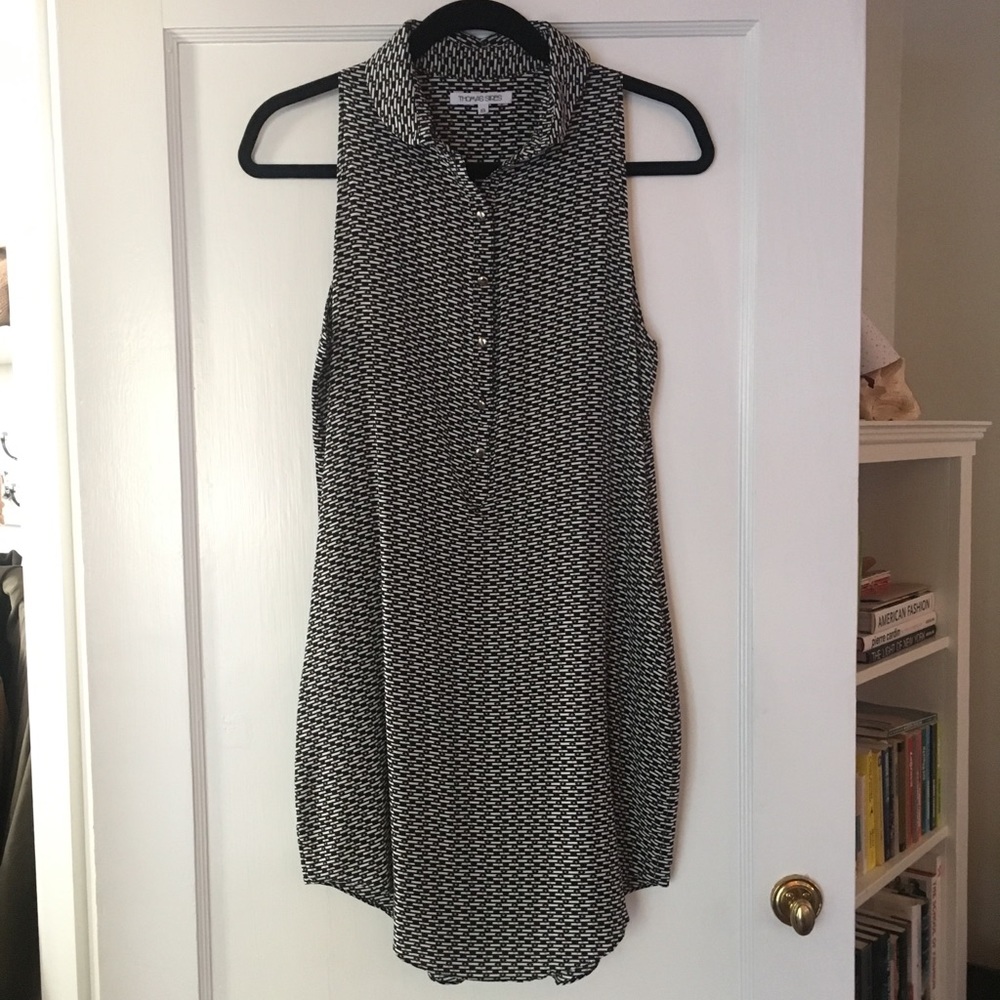 Silk printed dress, by designer Thomas Sires